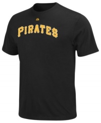 Team up! Get into the spirit of the season by supporting your Pittsburgh Pirates with this MLB t-shirt from Majestic. Team up! Get into the spirit of the season by supporting your Pittsburgh Pirates with this MLB t-shirt from Majestic.