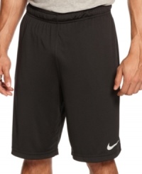 Break a sweat and still stay comfortable with these Nike performance shorts featuring Dri-Fit technology. Break a sweat and still stay comfortable with these Nike performance shorts featuring Dri-Fit technology.