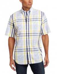 Nautica Men's Short Sleeve Large Plaid Woven Nautica Men's Short Sleeve Large Plaid Woven