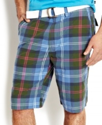 Check it out - need pop in some prep into your summer style? These plaid shorts from Nautica are the perfect complement to a solid polo or t-shirt. Check it out - need pop in some prep into your summer style? These plaid shorts from Nautica are the perfect complement to a solid polo or t-shirt.