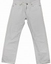 Polo Ralph Lauren Men's Distressed Classic Fit 867 Straight Leg White Wash Jeans