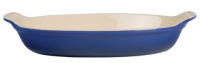 Le Creuset Stoneware Petite Oval Au Gratin Dish, Cobalt Le Creuset Stoneware Petite Oval Au Gratin Dish, Cobalt