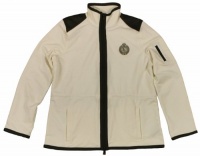 Lauren Active Women's Full Zip Knit Cotton Jacket (Pearl/Olive) (Large) Lauren Active Women's Full Zip Knit Cotton Jacket (Pearl/Olive) (Large)