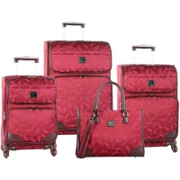Diane Von Furstenberg Diane Signature 4 Piece Luggage Set (Beet/Plum) Diane Von Furstenberg Diane Signature 4 Piece Luggage Set (Beet/Plum)