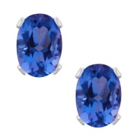 1.60 Ct Oval Genuine Tanzanite 925 Sterling Silver Stud Earrings 5X7mm 1.60 Ct Oval Genuine Tanzanite 925 Sterling Silver Stud Earrings 5X7mm