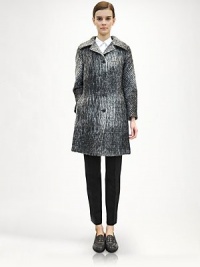 A plush, brushed wool-blend patterned with an abstract, exploded plaid print makes for a graphic, modern design.Foldover collarNotched lapelsButton frontSide slash pockets33% cotton/19% alpaca/19% mohair/16% wool/13% polyamideDry cleanMade in ItalyModel shown is 5'11 (180cm) wearing US size 4. A plush, brushed wool-blend patterned with an abstract, exploded plaid print makes for a graphic, modern design.Foldover collarNotched lapelsButton frontSide slash pockets33% cotton/19% alpaca/19% mohair/16% wool/13% polyamideDry cleanMade in ItalyModel shown is 5'11 (180cm) wearing US size 4.