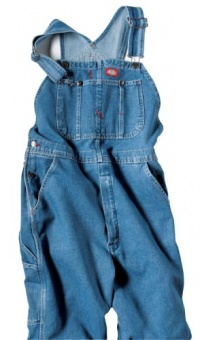 Dickies Men's Denim Stone Washed Bib Overalls Dickies Men's Denim Stone Washed Bib Overalls