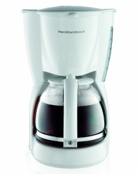Hamilton Beach 12-Cup Coffeemaker, White Hamilton Beach 12-Cup Coffeemaker, White