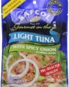 SAFCOL Gourmet on the Go Chunk Light Tuna with Spicy Onion in Spring Water, 3.5-Ounce Pouches (Pack of 12)