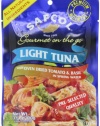 SAFCOL Gourmet on the Go Chunk Light Tuna with Oven Dried Tomato and Basil in Spring Water, 3.5-Ounce Pouches (Pack of 12)