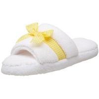 MUK LUKS Women's Soft Ones Micro Chenille Open-Toe Scuff,White,10 M US MUK LUKS Women's Soft Ones Micro Chenille Open-Toe Scuff,White,10 M US