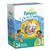 Pampers Splashers Disposable Swim Pants Size 3-4, 24 Count Pampers Splashers Disposable Swim Pants Size 3-4, 24 Count