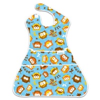 Bumkins Waterproof Supersized Superbib, Blue Owl Bumkins Waterproof Supersized Superbib, Blue Owl