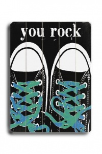 You Rock 18x24 Artistic Planked Wood Sign by Lisa Weedn You Rock 18x24 Artistic Planked Wood Sign by Lisa Weedn