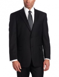 Tommy Hilfiger Men's 2 Button Side Vent Trim Fit Stripe Suit with Flat Front Pant Tommy Hilfiger Men's 2 Button Side Vent Trim Fit Stripe Suit with Flat Front Pant