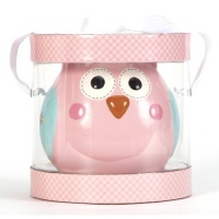 C.R. Gibson Ceramic Piggy Bank, Happi Baby Girl C.R. Gibson Ceramic Piggy Bank, Happi Baby Girl