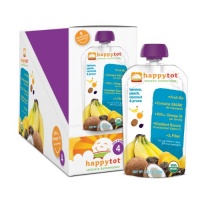 HAPPYBABY Happy Tot - Stage 4: Banana, Peach, Prunes and Coconut, 4.22 Ounce Pouch (Pack of 16) HAPPYBABY Happy Tot - Stage 4: Banana, Peach, Prunes and Coconut, 4.22 Ounce Pouch (Pack of 16)