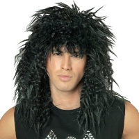 Rock Star 80's Wig-Black Rock Star 80's Wig-Black