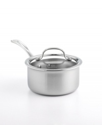 Brilliant good looks. Perfect gourmet results. Combining the long-lasting radiance of stainless steel with the superior performance of a highly conductive, heavy-gauge aluminum core, the Calphalon Tri-Ply saucepan makes it easy to prepare mouthwatering meals day after day -- each more memorable than the last. Lifetime warranty. Brilliant good looks. Perfect gourmet results. Combining the long-lasting radiance of stainless steel with the superior performance of a highly conductive, heavy-gauge aluminum core, the Calphalon Tri-Ply saucepan makes it easy to prepare mouthwatering meals day after day -- each more memorable than the last. Lifetime warranty.