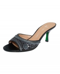A beautiful mule. Step into Daonal J Liner's Porsha mule sandals and get ready to shine. A beautiful mule. Step into Daonal J Liner's Porsha mule sandals and get ready to shine.