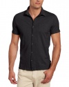 Calvin Klein Sportswear Men's Short Sleeve Button Down Stretch