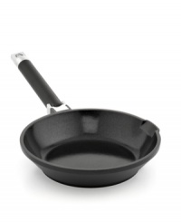 Give it a fry-this cast aluminum essential steps up to every task you toss its way with a heavy-duty nonstick ceramic coating that releases food fast and guarantees an eco-friendly PFOA- and PTFE-free approach to the art of cuisine. This fry pan features a mess-free pour spout that cuts down on splatter. 3-year warranty. Give it a fry-this cast aluminum essential steps up to every task you toss its way with a heavy-duty nonstick ceramic coating that releases food fast and guarantees an eco-friendly PFOA- and PTFE-free approach to the art of cuisine. This fry pan features a mess-free pour spout that cuts down on splatter. 3-year warranty.