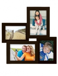 Malden Concept Espresso Wood 4-Opening Collage Frame, 2- 3 by 5-Inch and 2- 4 by 6-Inch Malden Concept Espresso Wood 4-Opening Collage Frame, 2- 3 by 5-Inch and 2- 4 by 6-Inch