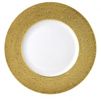 Bernardaud Ecume Gold Service Plate 12.4 In Bernardaud Ecume Gold Service Plate 12.4 In