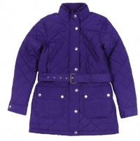 Ralph Lauren Women's Quilted Belted Jacket (Matinee Purple) (Medium) Ralph Lauren Women's Quilted Belted Jacket (Matinee Purple) (Medium)