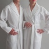 Luxury Hotel / Spa Collection - Waffle Weave Bathrobe, 100% Genuine Turkish Cotton, Unisex - size S / M