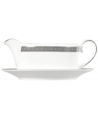 Inspired by the luxurious details that mark a Vera Wang gown, the Lace dinnerware and dishes set features a delicate, lace-patterned border in gleaming platinum. Inspired by the luxurious details that mark a Vera Wang gown, the Lace dinnerware and dishes set features a delicate, lace-patterned border in gleaming platinum.