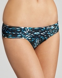 Elegant and exotic, Becca® by Rebecca Virtue's snake print bikini brings back beachy glamour. A halter silhouette balances the racy print. Elegant and exotic, Becca® by Rebecca Virtue's snake print bikini brings back beachy glamour. A halter silhouette balances the racy print.