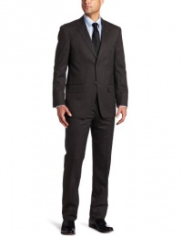 Louis Raphael Men's Side Vent Flat Front Alternate Stripe Suit Louis Raphael Men's Side Vent Flat Front Alternate Stripe Suit