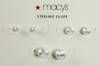Macy's Earrings, Set of 3 Sterling Silver Ball Stud Earrings