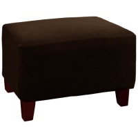 Maytex Pixel Stretch 1-Piece Slipcover Ottoman, Chocolate Maytex Pixel Stretch 1-Piece Slipcover Ottoman, Chocolate