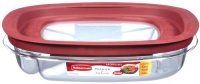 Rubbermaid FG7K75TRCHILI 4.3-Cup Divided Premier Food Storage Container Rubbermaid FG7K75TRCHILI 4.3-Cup Divided Premier Food Storage Container