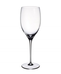 Elegance on a grand scale. This Allegorie Premium wine goblet from Villeroy & Boch complements any table with a generously proportioned, thoroughly graceful silhouette for Chardonnay. Elegance on a grand scale. This Allegorie Premium wine goblet from Villeroy & Boch complements any table with a generously proportioned, thoroughly graceful silhouette for Chardonnay.
