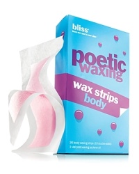Want to remove body hair on the ‘stubble'? These quick, convenient strips are perfect for fast, on-the-fly fuzz removal, whether you're traveling or touching up between in-spa waxes. Formulated with moisturizing aloe vera and soothing azulene, the no-heat-necessary hypoallergenic formula is the most ‘spa'-tacular way to get hair-free with the ‘bare' minimum of effort! Includes 36 body waxing strips (18 double-sided) and 1 vial of post-waxing azulene oil (.17 fl oz.). • Simply heat by holding between your hands for 15-30 seconds• Perfectly portable for travel or quick touch-ups anytime• Ideal for use on legs, bikini line or underarms Want to remove body hair on the ‘stubble'? These quick, convenient strips are perfect for fast, on-the-fly fuzz removal, whether you're traveling or touching up between in-spa waxes. Formulated with moisturizing aloe vera and soothing azulene, the no-heat-necessary hypoallergenic formula is the most ‘spa'-tacular way to get hair-free with the ‘bare' minimum of effort! Includes 36 body waxing strips (18 double-sided) and 1 vial of post-waxing azulene oil (.17 fl oz.). • Simply heat by holding between your hands for 15-30 seconds• Perfectly portable for travel or quick touch-ups anytime• Ideal for use on legs, bikini line or underarms