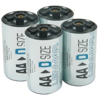 Lenmar Adapter, D Size Shell, for any AA Battery Lenmar Adapter, D Size Shell, for any AA Battery