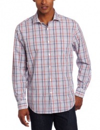 Perry Ellis Men's Big-Tall Long Sleeve Heather Plaid Woven Perry Ellis Men's Big-Tall Long Sleeve Heather Plaid Woven