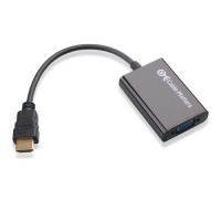 Cable Matters Active HDMI to VGA M/F Adapter w/ 3 FT Micro USB Charging Cable in Black - Supports Audio Cable Matters Active HDMI to VGA M/F Adapter w/ 3 FT Micro USB Charging Cable in Black - Supports Audio