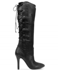The best views are from the back. The lace-up back of BCBGeneration's Erinn boots is so fabulously sexy, you'll be counting down the seconds until it's time to walk away. The best views are from the back. The lace-up back of BCBGeneration's Erinn boots is so fabulously sexy, you'll be counting down the seconds until it's time to walk away.