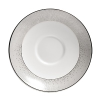 Inspired by one of Monique Lhuillier's iconic gowns, the Stardust collection of formal dinnerware boasts precious platinum details in an elegant, classic design. Inspired by one of Monique Lhuillier's iconic gowns, the Stardust collection of formal dinnerware boasts precious platinum details in an elegant, classic design.