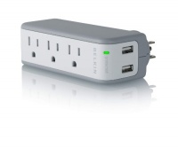 Belkin Mini Surge Protector Dual USB Charger Belkin Mini Surge Protector Dual USB Charger