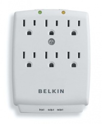 Belkin SurgeMaster 6 Outlet Wall-Mount Surge Protector Belkin SurgeMaster 6 Outlet Wall-Mount Surge Protector