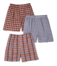 Fruit of the Loom Men's 3-Pack Assorted Tartan Plaids Woven Boxers (Colors/Patterns Will Vary) Fruit of the Loom Men's 3-Pack Assorted Tartan Plaids Woven Boxers (Colors/Patterns Will Vary)