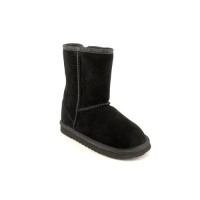 Ukala Sydney Low Kids Youth Girls Size 3 Black Suede Winter Boots