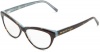 Kate Spade Abena Abena Cat Eye Reading Glasses,Dark Tortoise/Ocean 1.0,52 mm