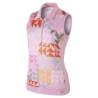 Nike Golf Women's Swing Graphic Sleeveless Polo Shirt Top Ion Pink/Grey Small Nike Golf Women's Swing Graphic Sleeveless Polo Shirt Top Ion Pink/Grey Small