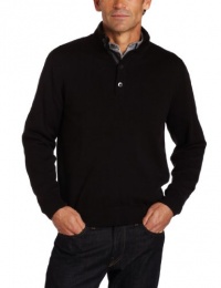 Van Heusen Men's Solid Button Mock Sweater Van Heusen Men's Solid Button Mock Sweater